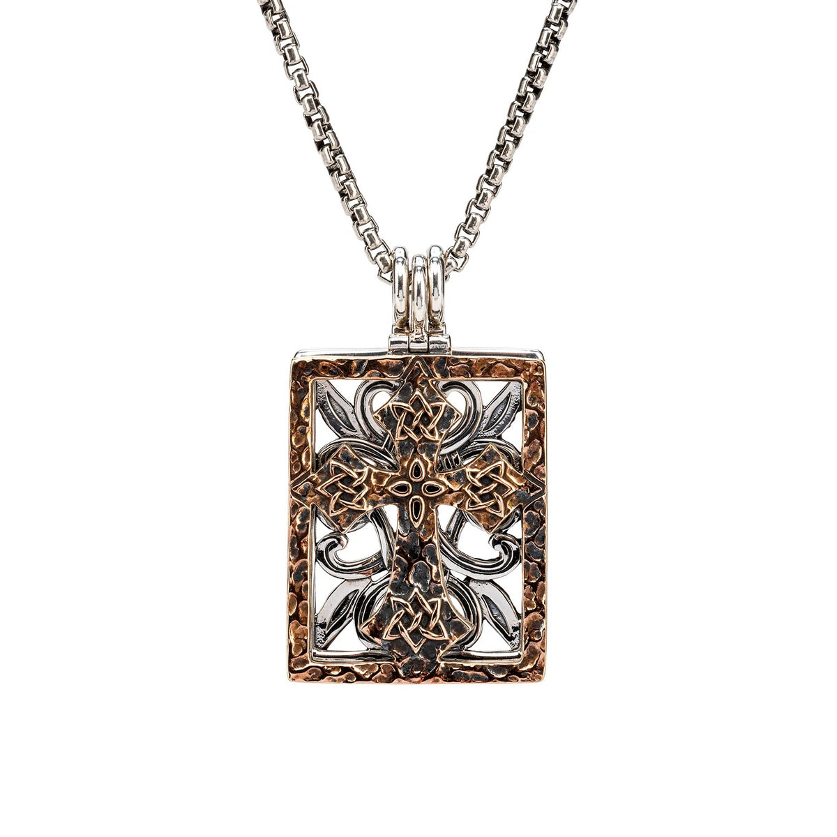 STERLING BRONZE 10 WAY PENDANT