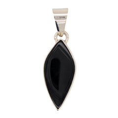 Sterling Silver Black Onyx Pendant