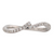 14K White Gold Diamond Contour Pave Set Ring