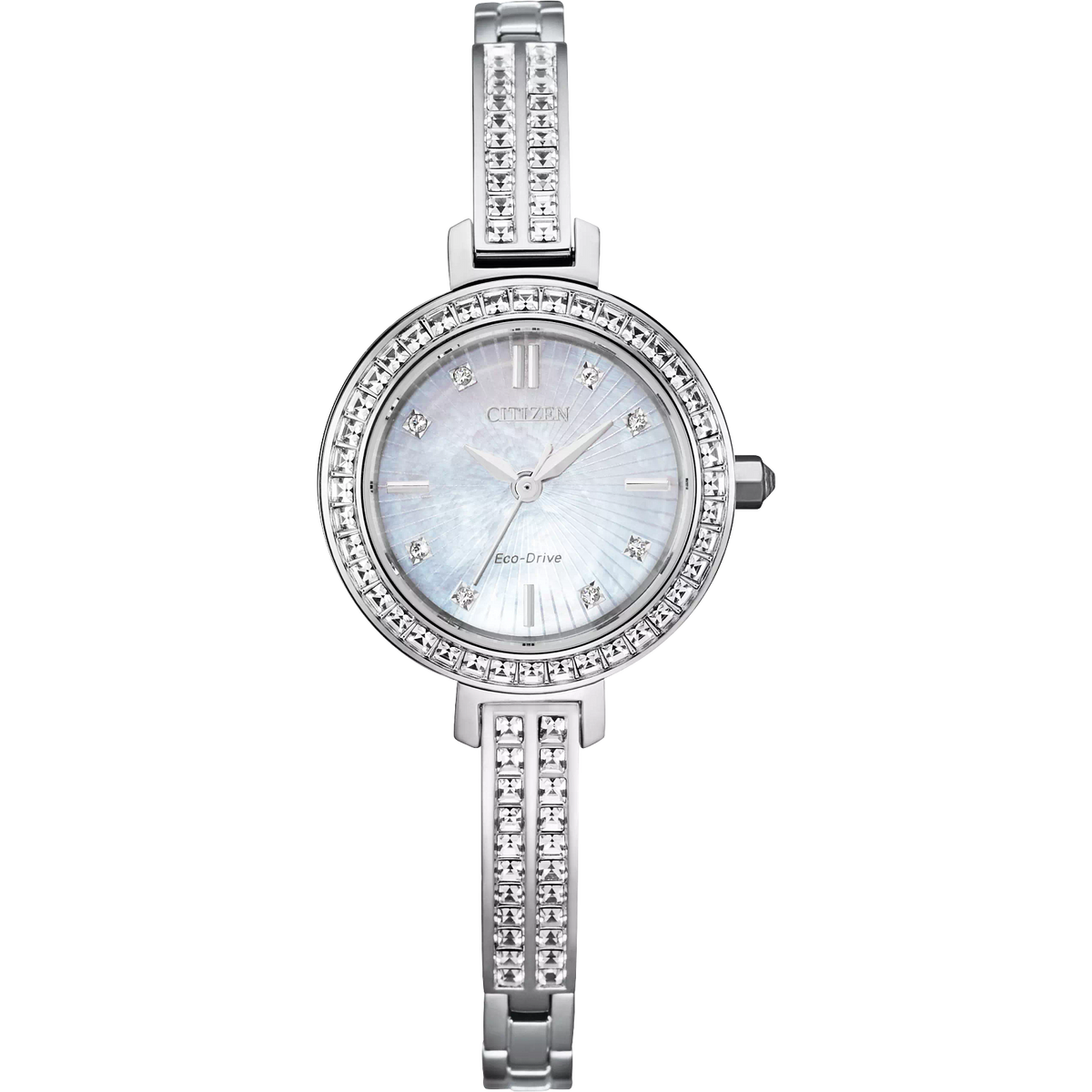 Citizen Eco Drive Stainless Silhouette Crystal Watch EM0860-51D