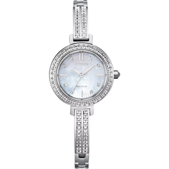 Citizen Eco Drive Stainless Silhouette Crystal Watch EM0860-51D