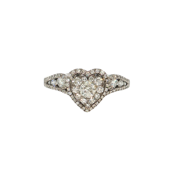 14KW ILLUSION TOP HEART HALO