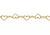 14K YG HEART CHAIN BRACELET 7"