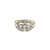 14KY 3 STONE DIA 1.48CTW VINTAGE RING