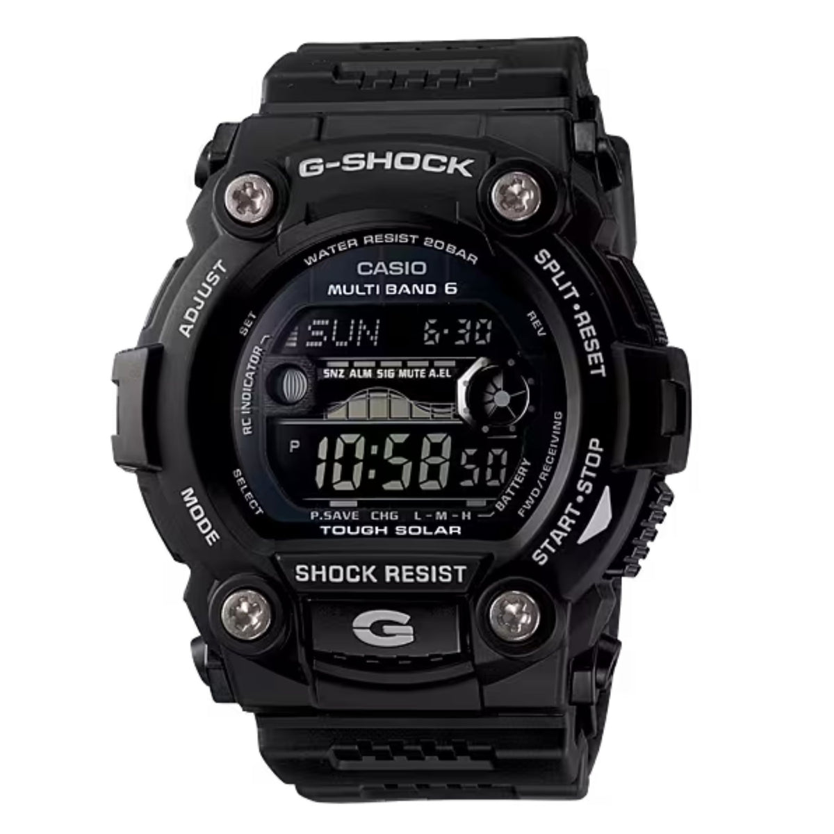 Casio G-Shock Atomic Solar Rescue All Black Watch GW7900B-1