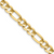Estate: 14K Yellow Gold Solid 20" Figaro Chain 6.75MM Width