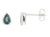 14K WG 1.05CTW PEAR CREATED AL