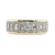 14kt Yellow Gold .71ctw Baguette .31ctw Round Diamond Band