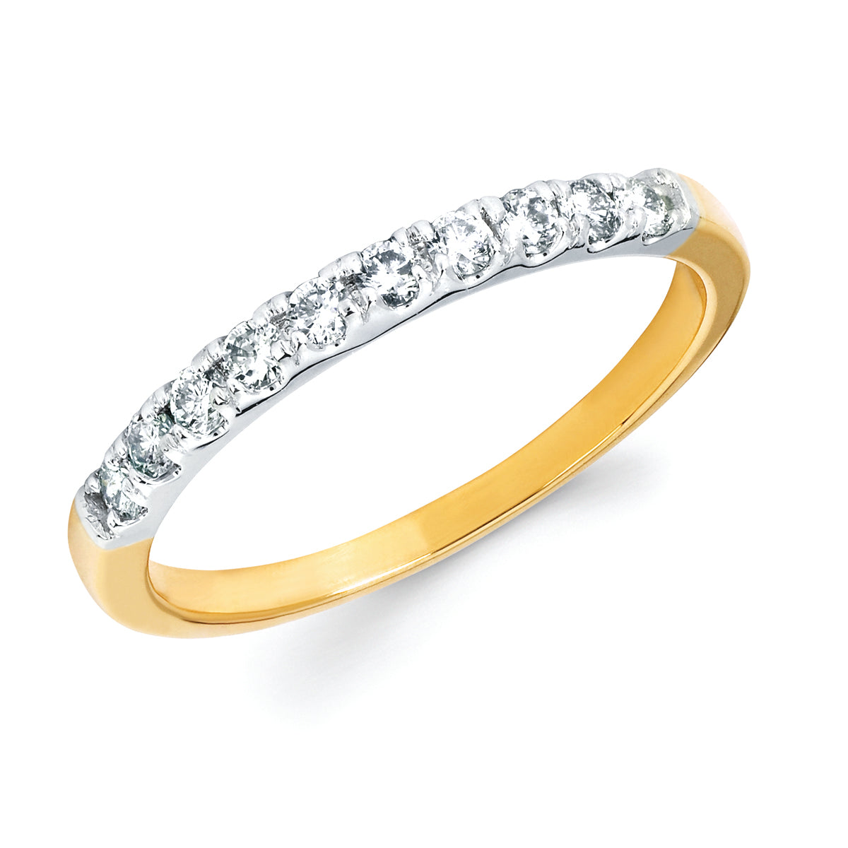 1/4 Ctw. Prong Set Diamond Anniversary Band in 14K Gold