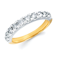 3/4 Ctw. Prong Set Diamond Anniversary Band in 14K Gold