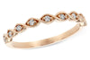 14K W Nevette .12CTW Dia Stackable Ring.
