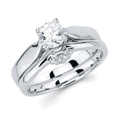 Classic Bridal: Diamond Ring shown with 3/4 Ct. Round Center Stone in 14K Gold