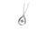 14KT White Gold and Diamond Dancing Necklace