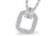 14KT .72CTW Diamond Negative Space Necklace