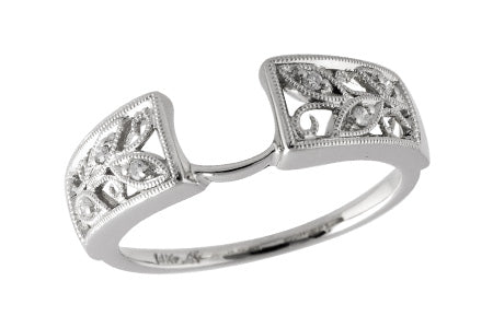 14KT Gold Ladies Diamond Engagement Wrap Guard