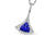 14K Gold Trillian Tanzanite with Diamond Pave Necklace