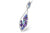 Teardrop Multi-Gemstone Pendant with Chain