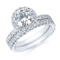 Eco-Brilliance&reg; Lab-Created 2 Ctw. Diamond Engagement Ring  with a 1.5 Ct. Round Center in 14K Gold