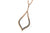 14KT Gold Brown Diamond Teardrop Necklace