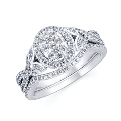 i Cherish&trade; 5/8 ctw. Oval-shaped Diamond Ring in 14K Gold