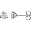 14K W G-H SI1 RB Lab Dia 2CTW Martini Stud Earrings.