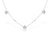 14KT Baguette Flower Diamond Station Necklace