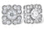14KT Vintage Style Diamond Stud Earrings