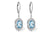 White Gold Aquamarine & Diamond Earrings 2.24CTW