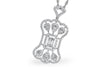 14KT Gold Necklace with Diamonds - Vintage Inspired