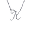 SS Sim Dia Initial K Necklace.
