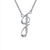 SS Sim Dia Initial J Necklace.