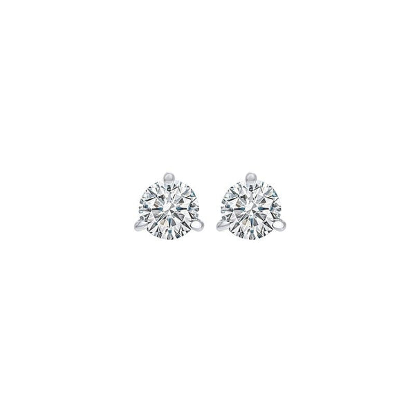 14K W K-L SI 1/7 CTW Dia Martini Stud Earrings.
