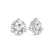 14K W IJK SI 1/4CTW Dia Martini Stud Earrings.
