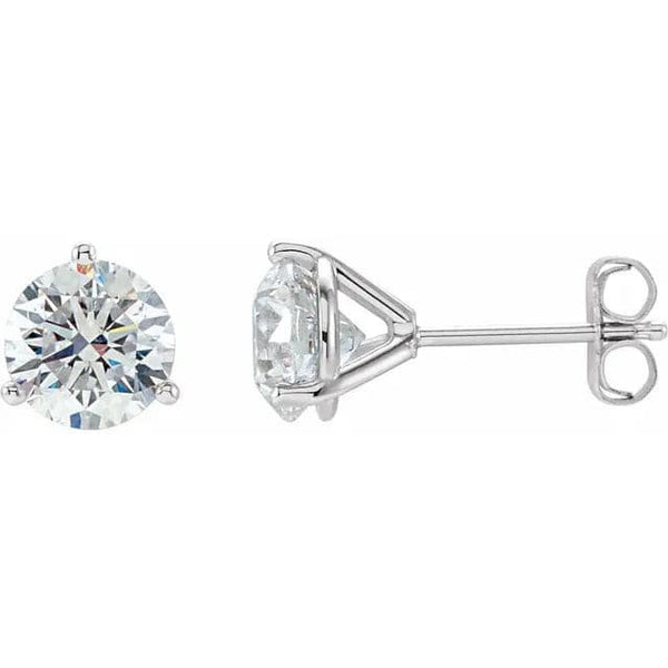 14K W L/M SI 1.25CTW Dia Martini Stud Earrings.