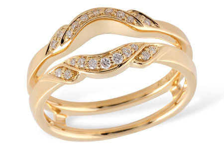 14K Yellow Gold Diamond Enhancement Ring Guard